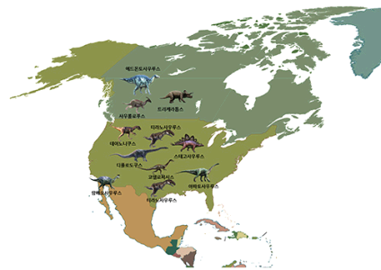 많은 공룡화석이 발견된 장소는 어디일까요? 이미지