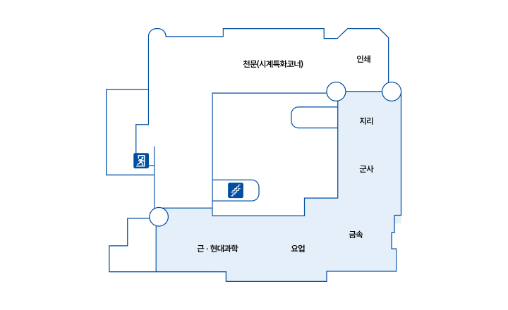 2F 한국과학기술사관 약도