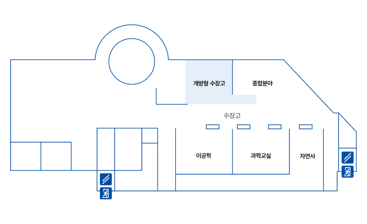 창의나래관 - 3F 개방형 수장고 약도