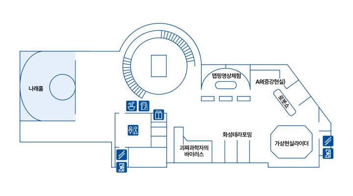 창의나래관 - 2F 체험관 약도