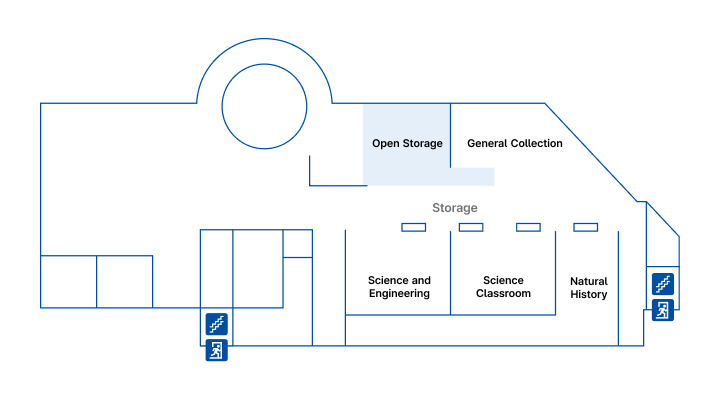 3F Open museum storage system Map